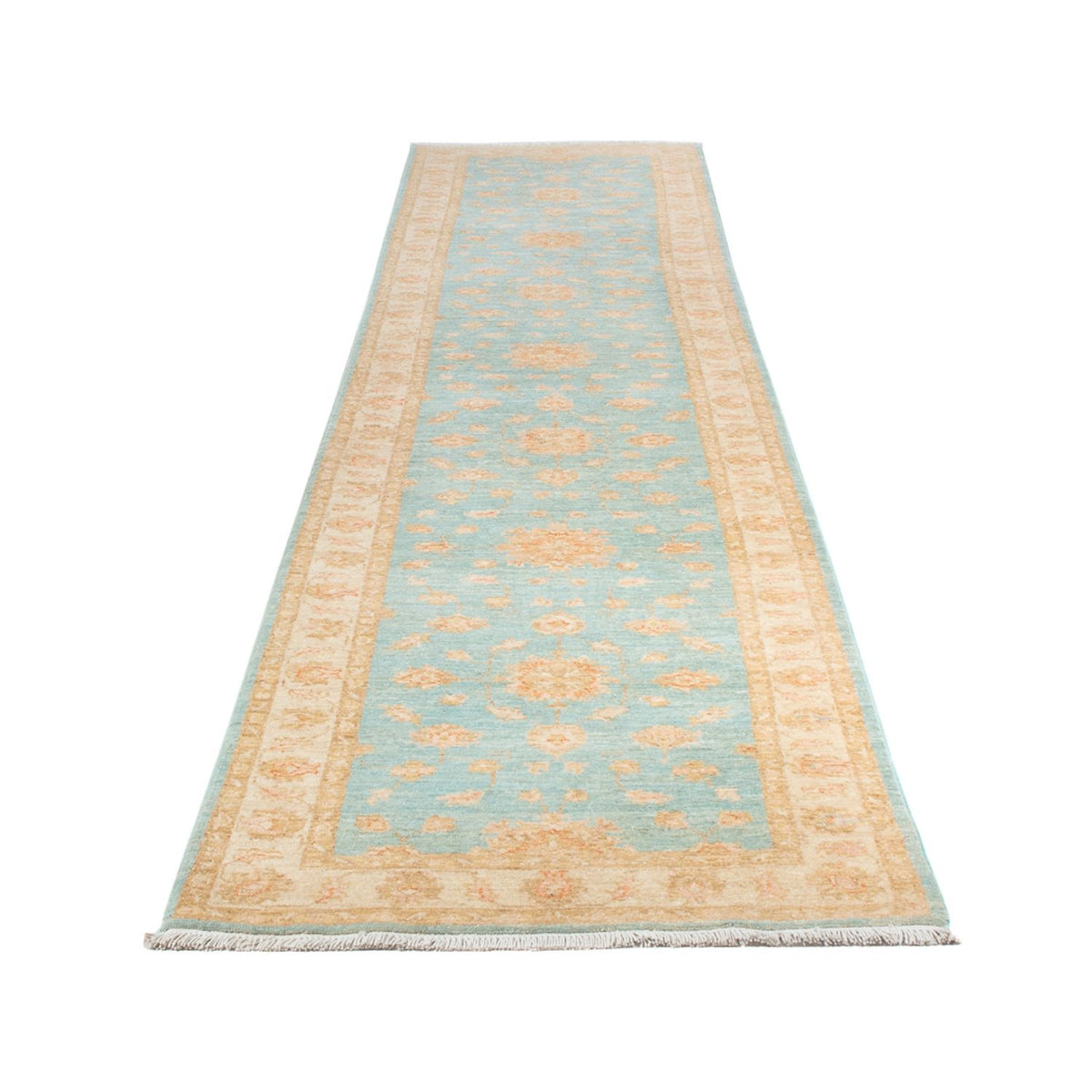 Tapis de couloir Tapis Ziegler - 400 x 77 cm - turquoise