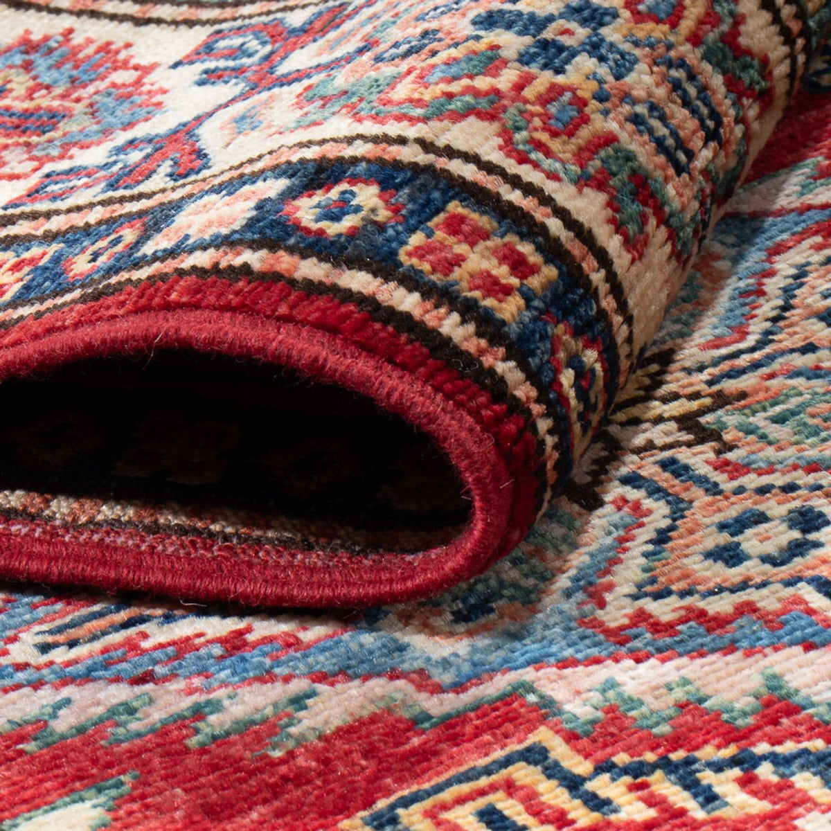 Tapis de couloir Tapis Ziegler - Kazak - 298 x 82 cm - rouge