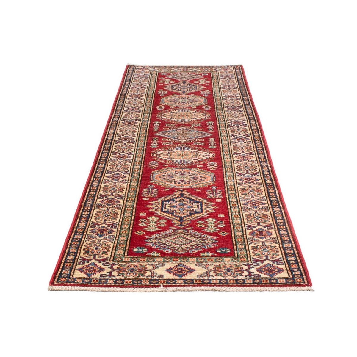 Tapis de couloir Tapis Ziegler - Kazak - 298 x 82 cm - rouge