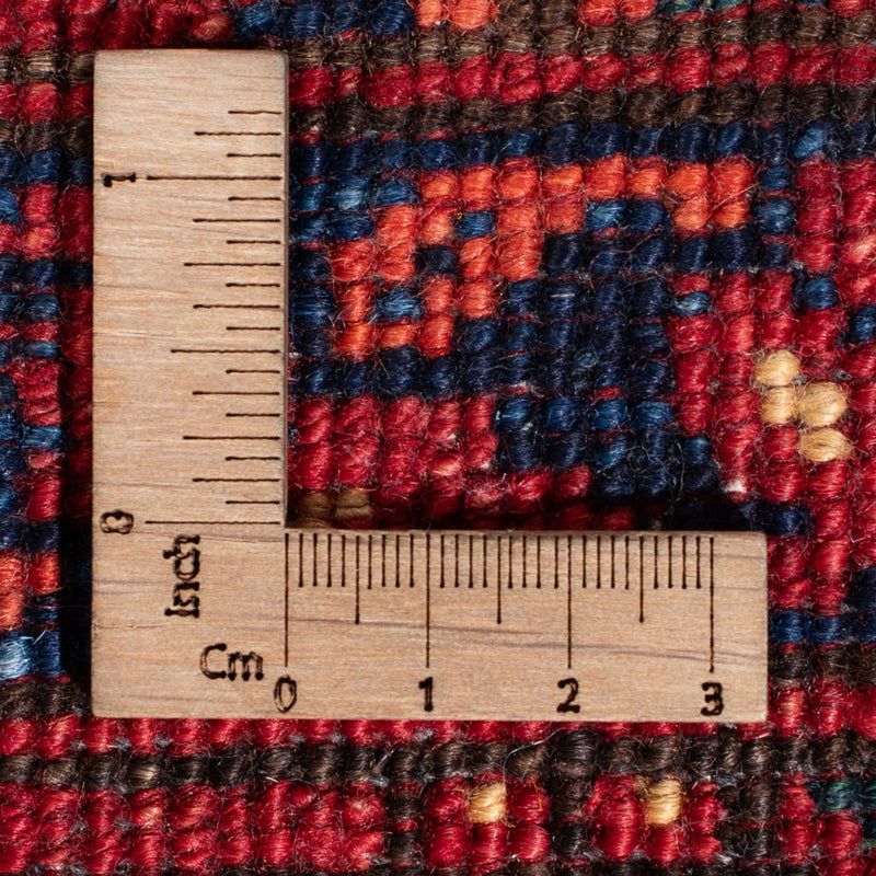 Tapis de couloir Tapis afghan - 368 x 85 cm - rouge