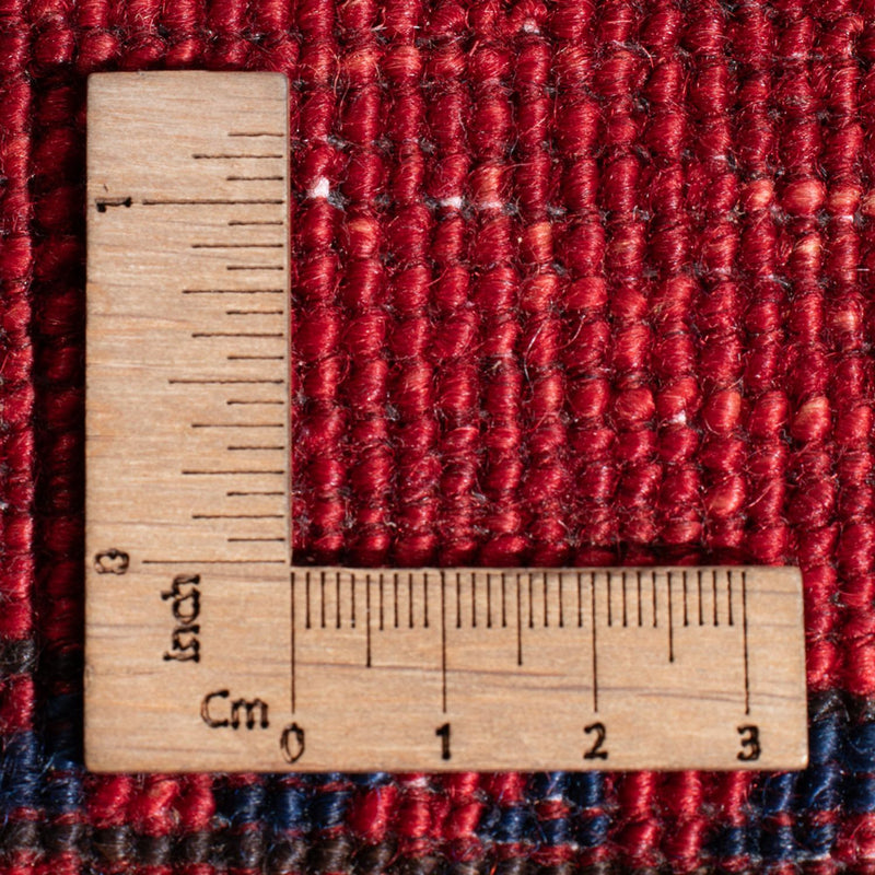 Tapis de couloir Tapis afghan - 395 x 76 cm - rouge