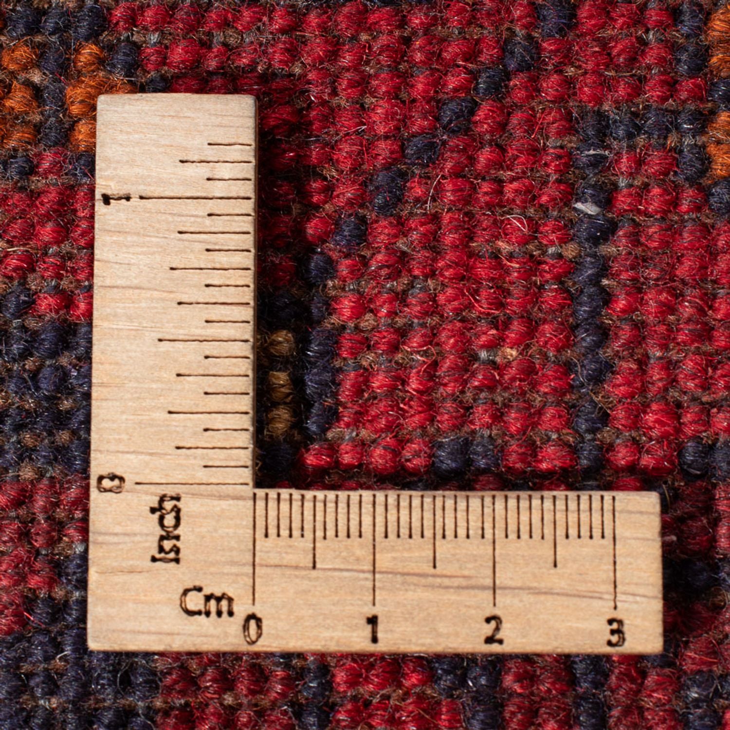 Tapis de couloir Tapis afghan - Kunduz - 395 x 80 cm - rouge