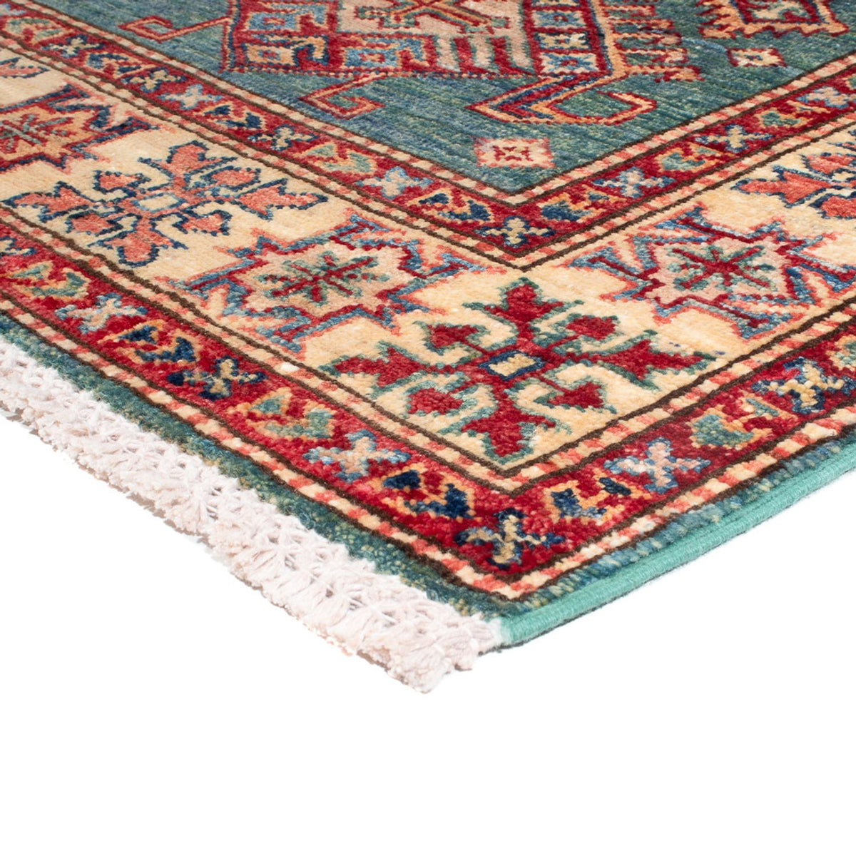 Tapis de couloir Tapis Ziegler - Kazak - 326 x 80 cm - turquoise