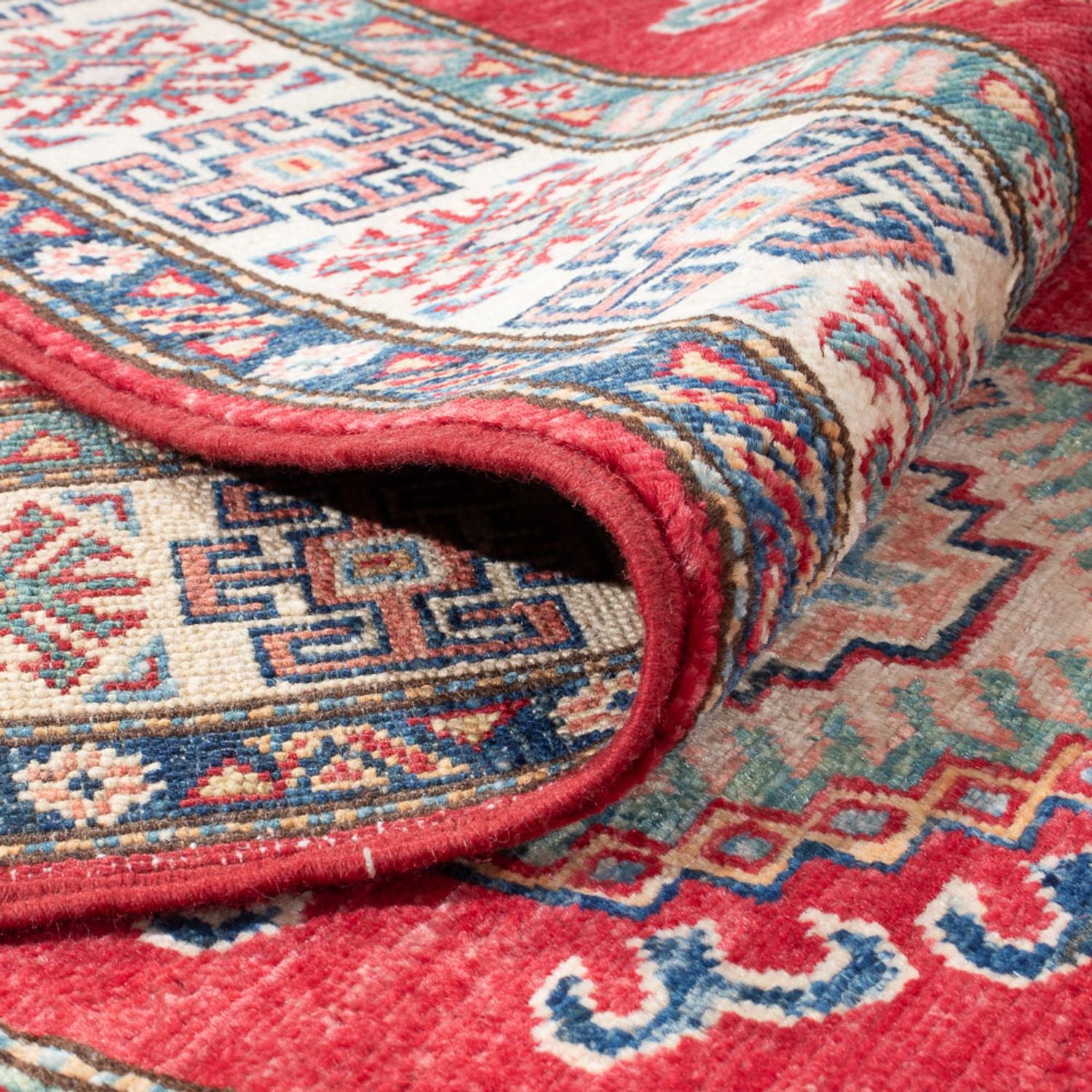 Tapis de couloir Tapis Ziegler - Kazak - 296 x 82 cm - rouge