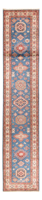 Tapis de couloir Tapis Ziegler - Kazak - 404 x 87 cm - bleu