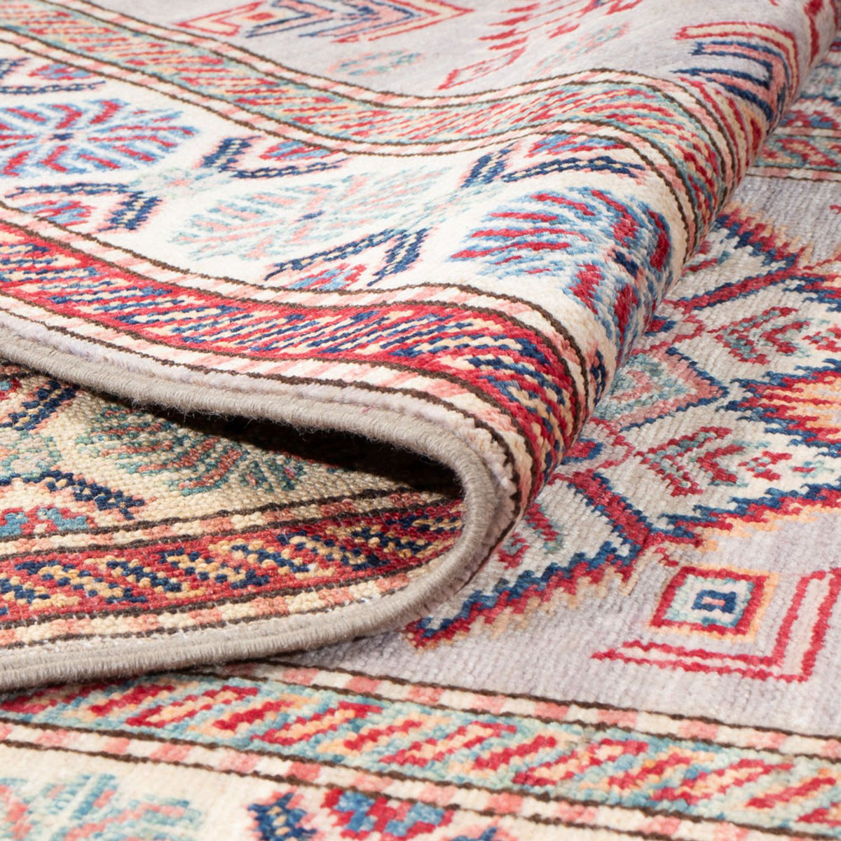 Tapis de couloir Tapis Ziegler - Kazak - 297 x 84 cm - saumon