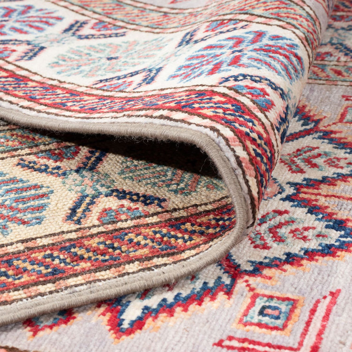 Tapis de couloir Tapis Ziegler - Kazak - 296 x 82 cm - saumon