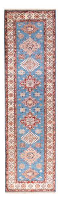 Tapis de couloir Tapis Ziegler - Kazak - 299 x 85 cm - bleu