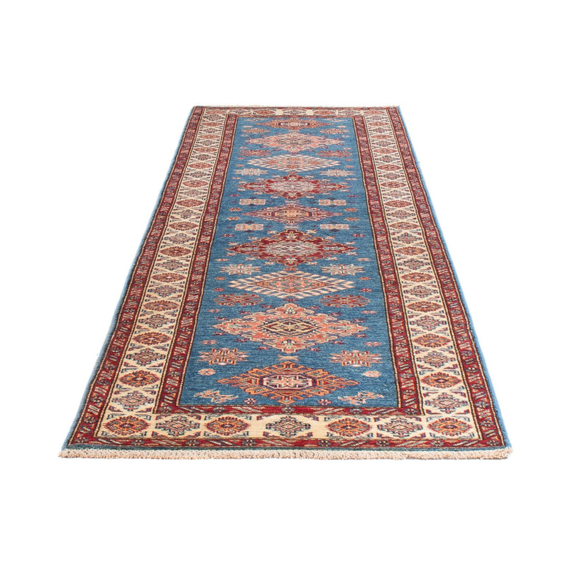 Tapis de couloir Tapis Ziegler - Kazak - 299 x 85 cm - bleu