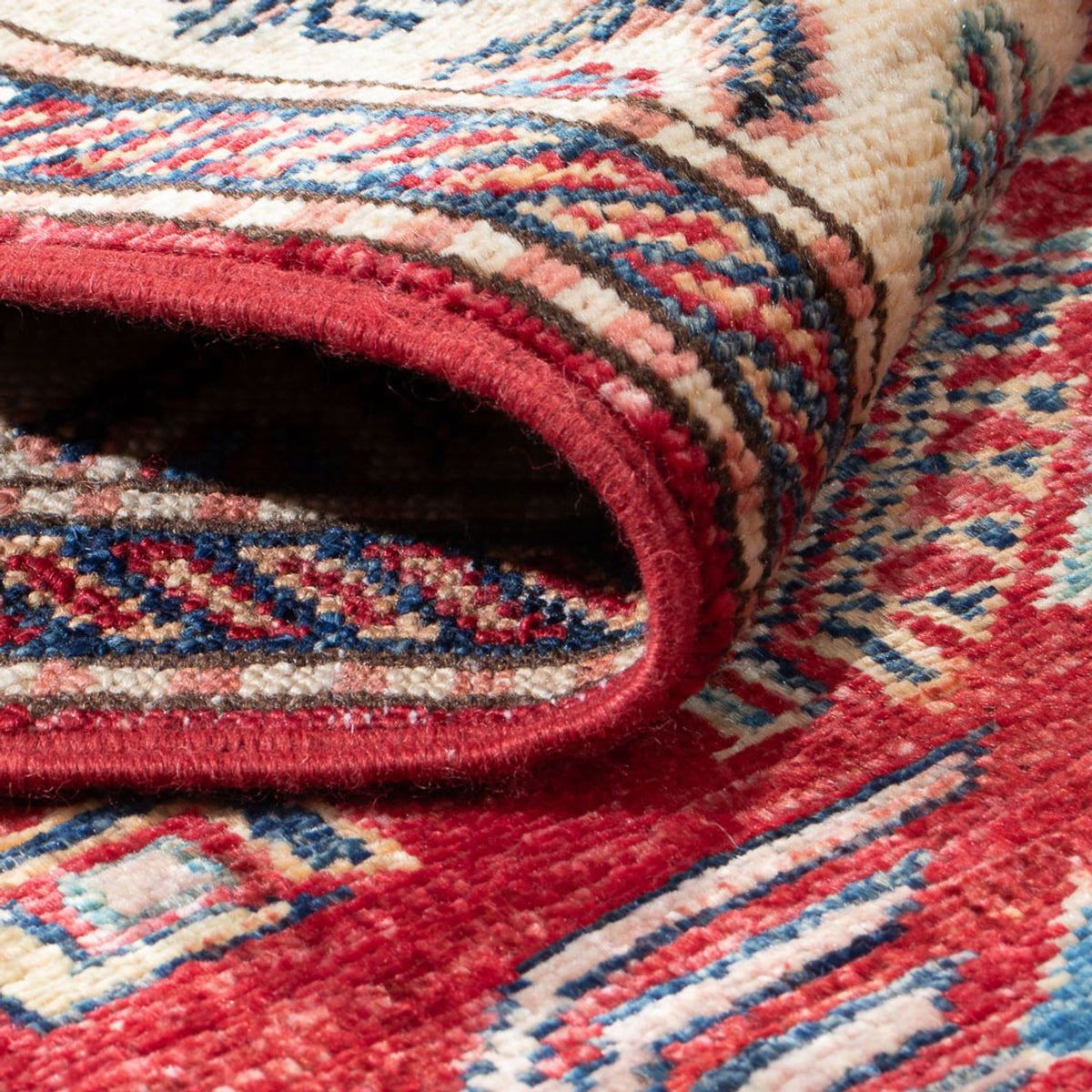 Tapis de couloir Tapis Ziegler - Kazak - 304 x 83 cm - rouge