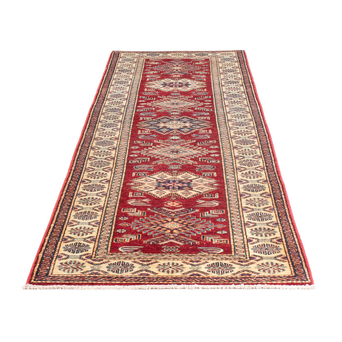 Tapis de couloir Tapis Ziegler - Kazak - 304 x 83 cm - rouge