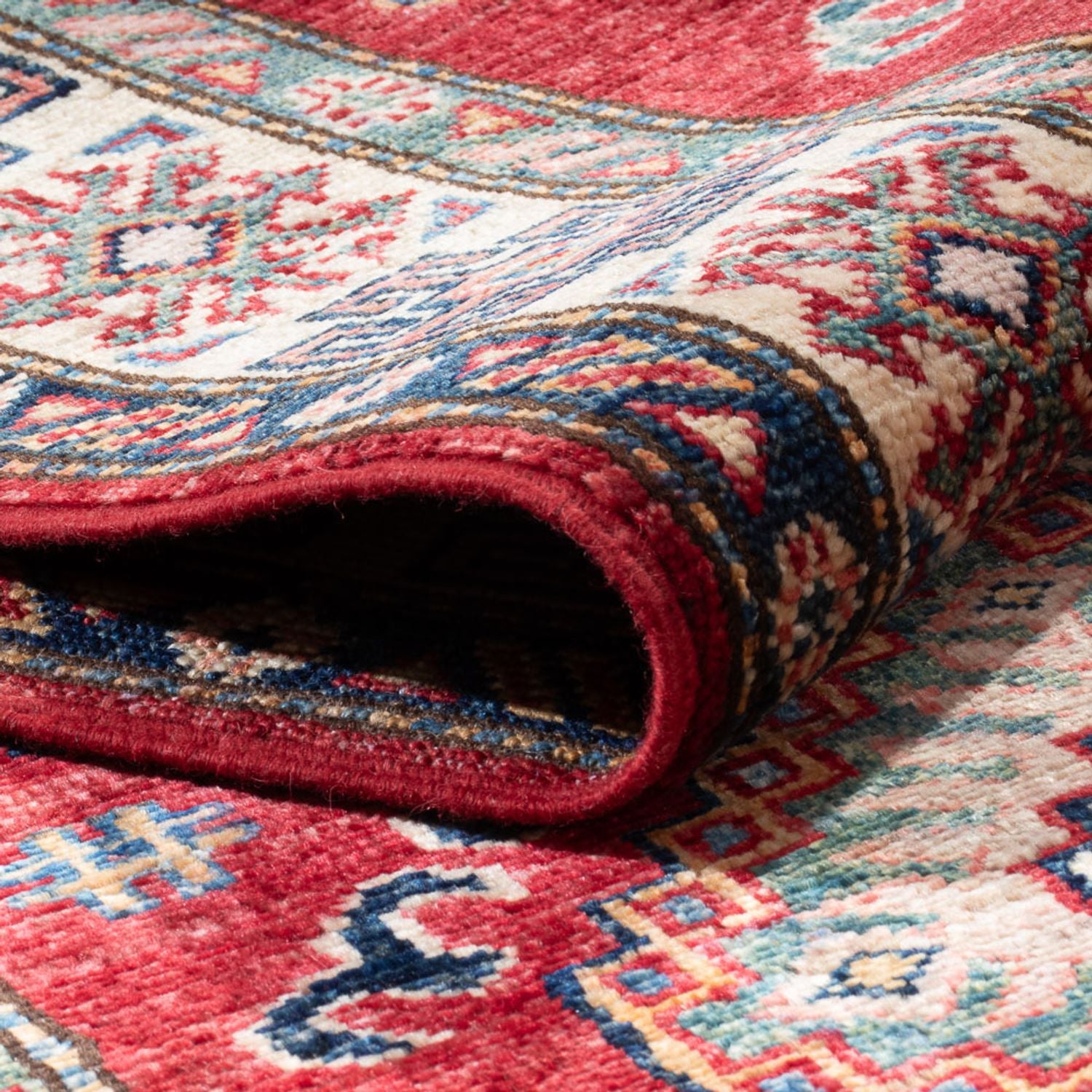 Tapis de couloir Tapis Ziegler - Kazak - 302 x 80 cm - rouge