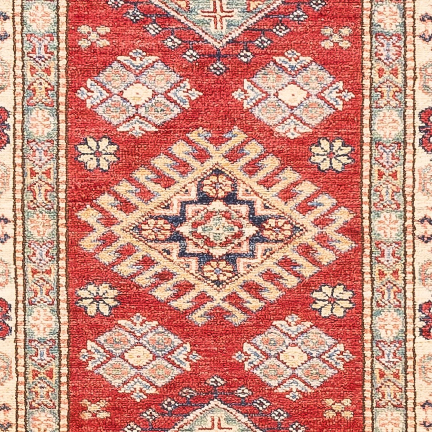 Tapis de couloir Tapis Ziegler - Kazak - 304 x 80 cm - rouge