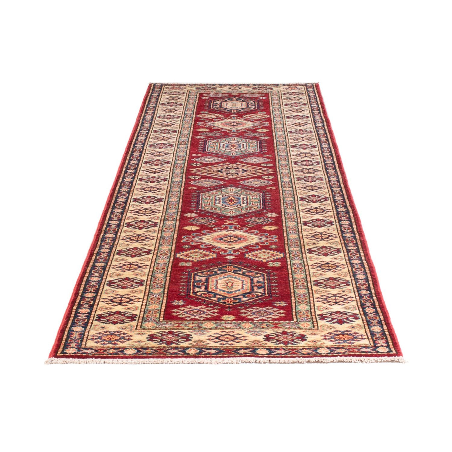 Tapis de couloir Tapis Ziegler - Kazak - 304 x 80 cm - rouge