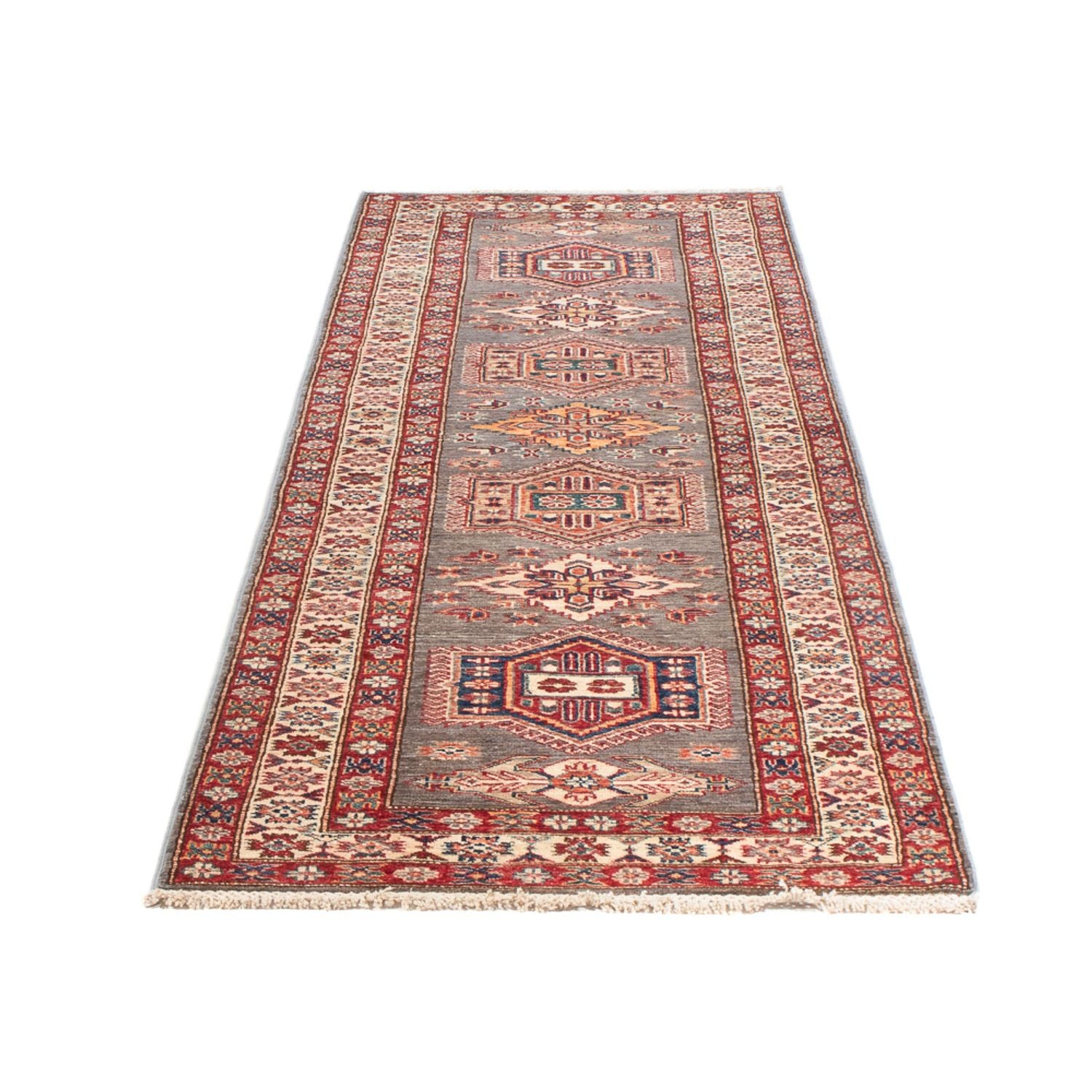 Tapis de couloir Tapis Ziegler - Kazak - 294 x 78 cm - beige foncé