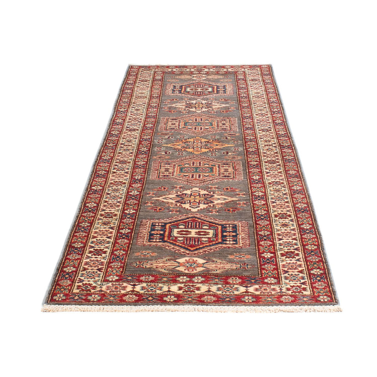 Tapis de couloir Tapis Ziegler - Kazak - 294 x 80 cm - beige foncé