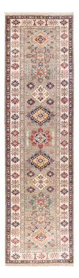 Tapis de couloir Tapis Ziegler - Kazak - 305 x 83 cm - gris clair