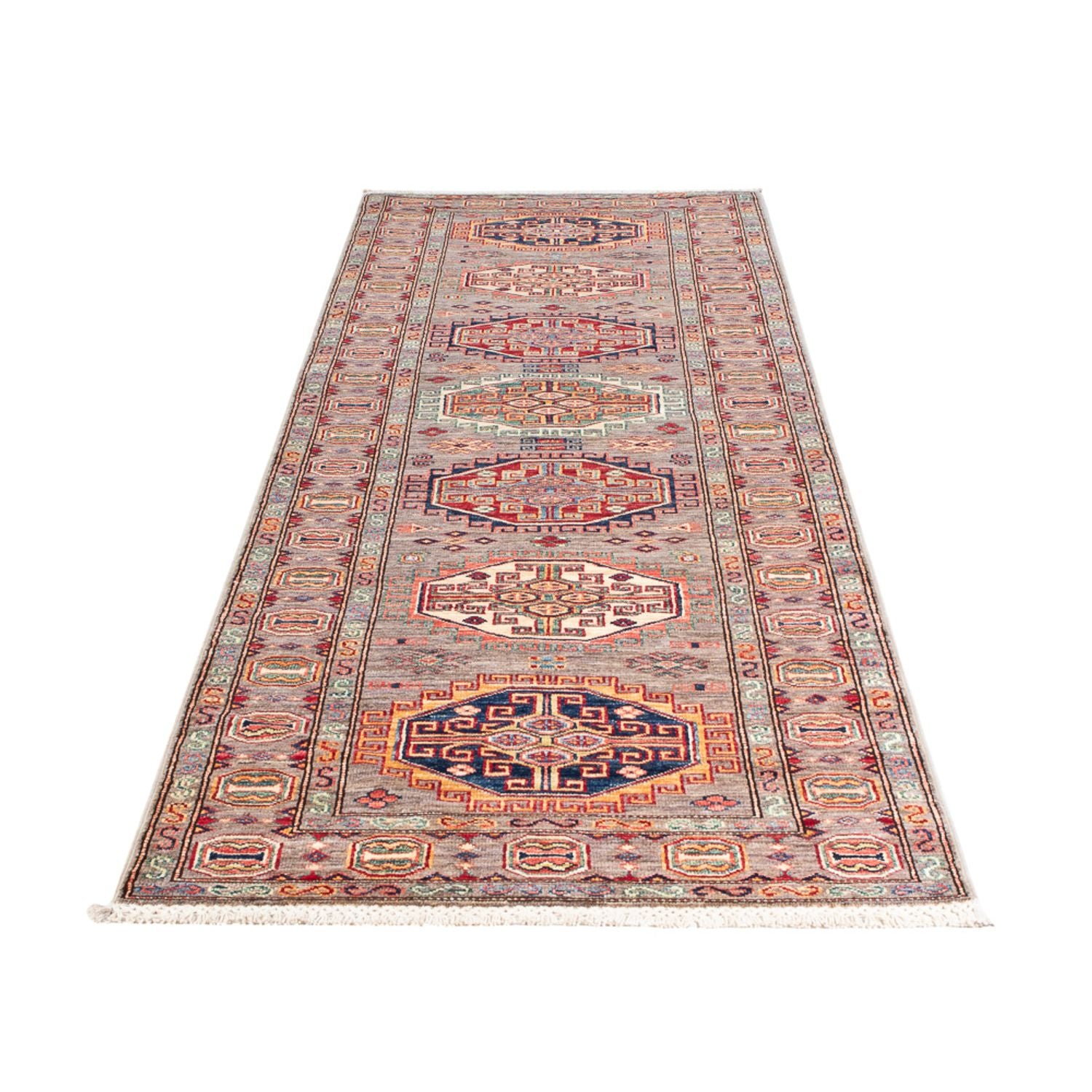 Tapis de couloir Tapis Ziegler - Kazak - 303 x 84 cm - saumon