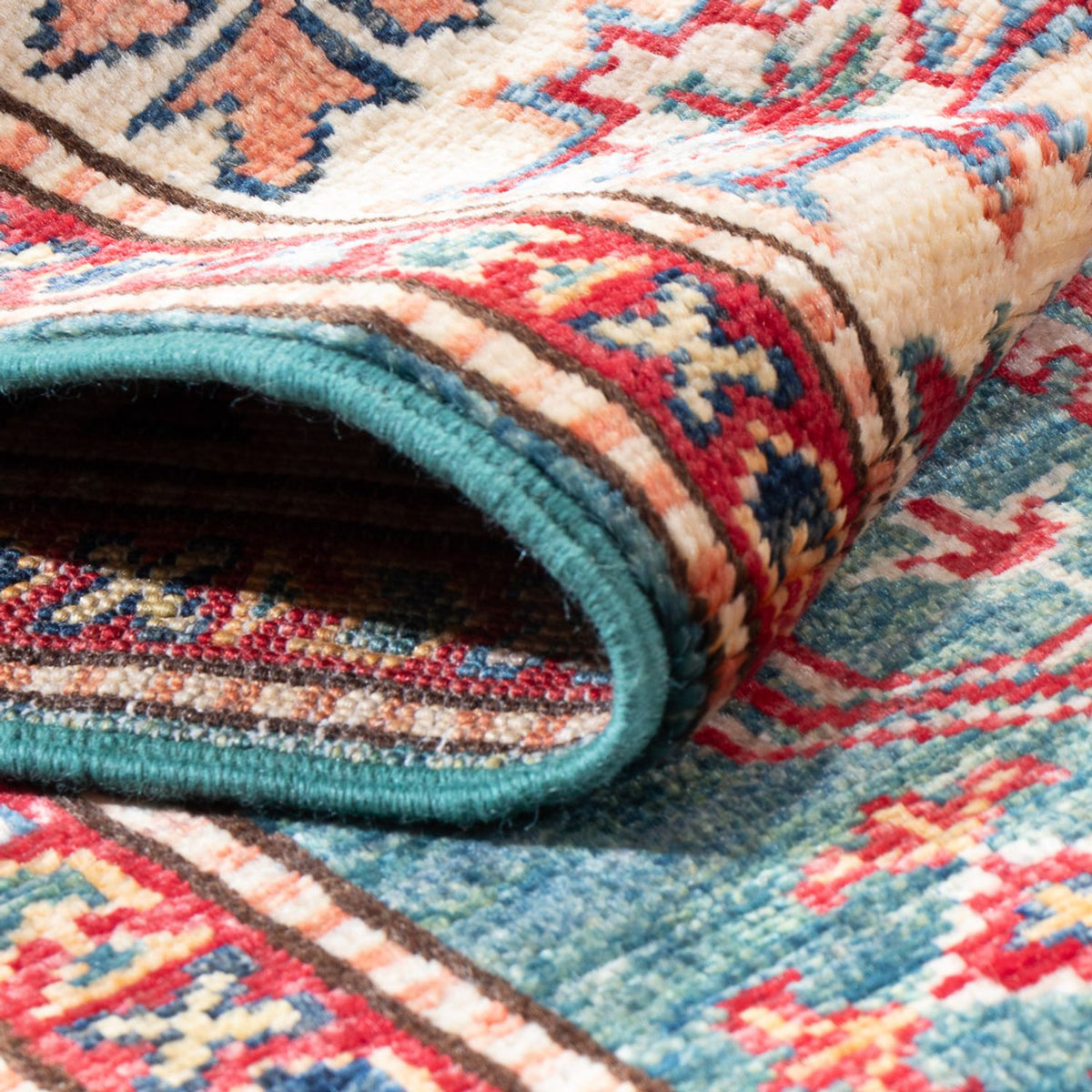 Tapis de couloir Tapis Ziegler - Kazak - 298 x 82 cm - multicolore