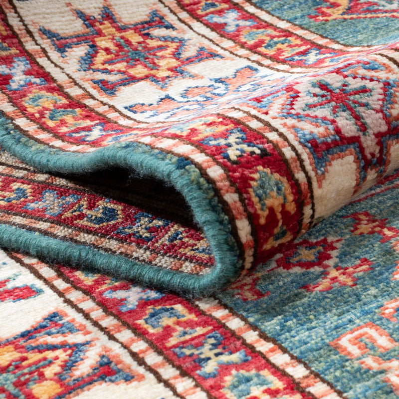 Tapis de couloir Tapis Ziegler - Kazak - 298 x 81 cm - vert