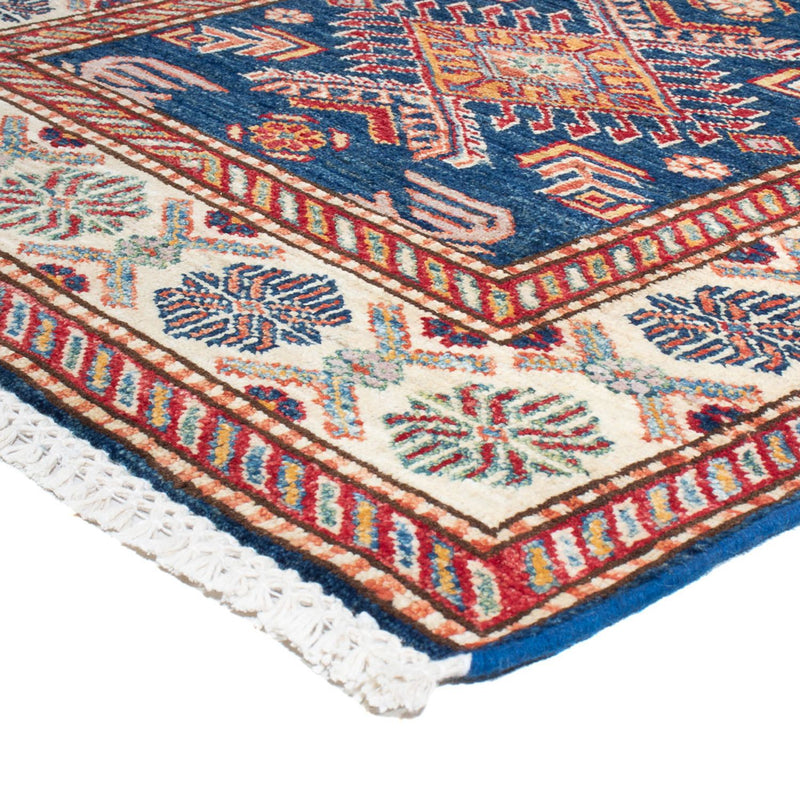 Tapis de couloir Tapis Ziegler - Kazak - 299 x 84 cm - bleu
