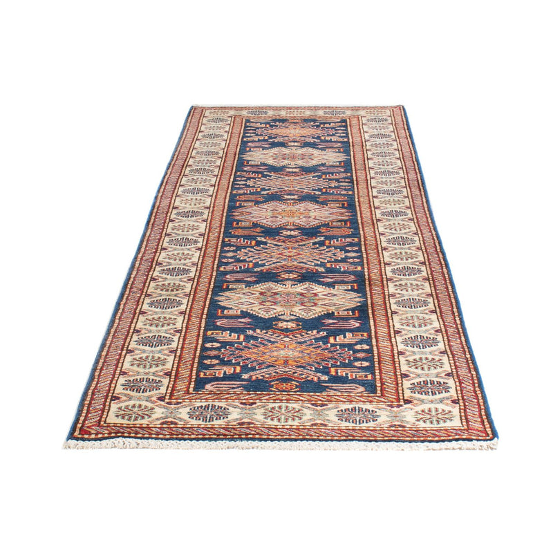 Tapis de couloir Tapis Ziegler - Kazak - 299 x 84 cm - bleu