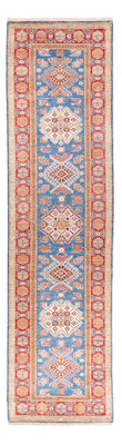 Tapis de couloir Tapis Ziegler - Kazak - 306 x 79 cm - bleu