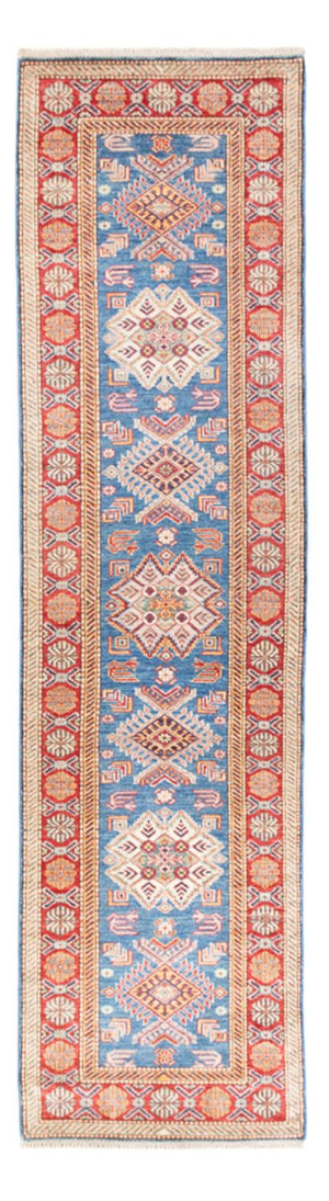 Tapis de couloir Tapis Ziegler - Kazak - 306 x 79 cm - bleu