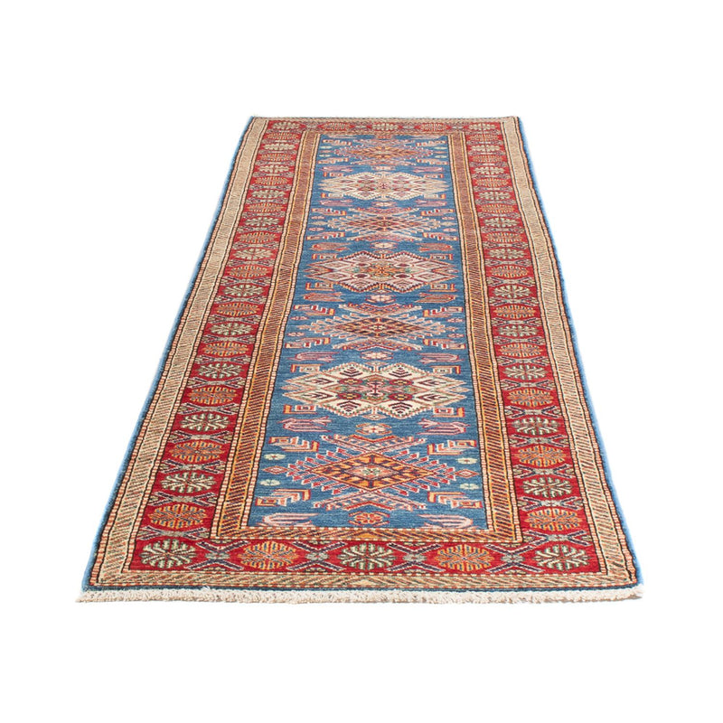 Tapis de couloir Tapis Ziegler - Kazak - 306 x 79 cm - bleu