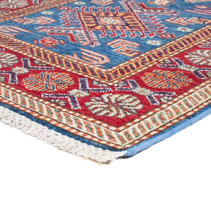 Tapis de couloir Tapis Ziegler - Kazak - 302 x 80 cm - bleu