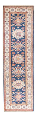 Tapis de couloir Tapis Ziegler - Kazak - 302 x 84 cm - bleu