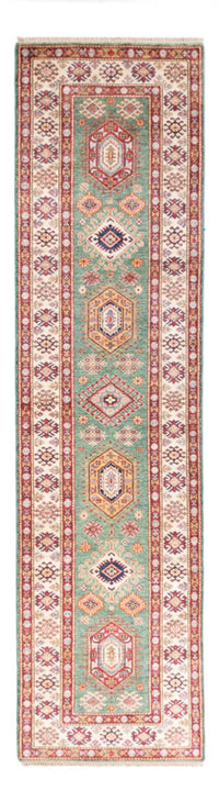 Tapis de couloir Tapis Ziegler - Kazak - 311 x 77 cm - vert