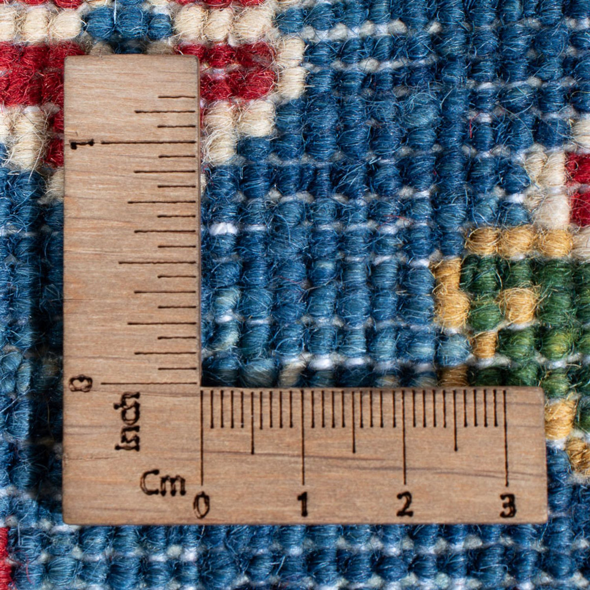 Tapis de couloir Tapis Ziegler - Kazak - 403 x 78 cm - bleu foncé