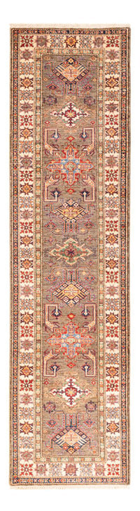 Tapis de couloir Tapis Ziegler - Kazak - 305 x 79 cm - beige foncé