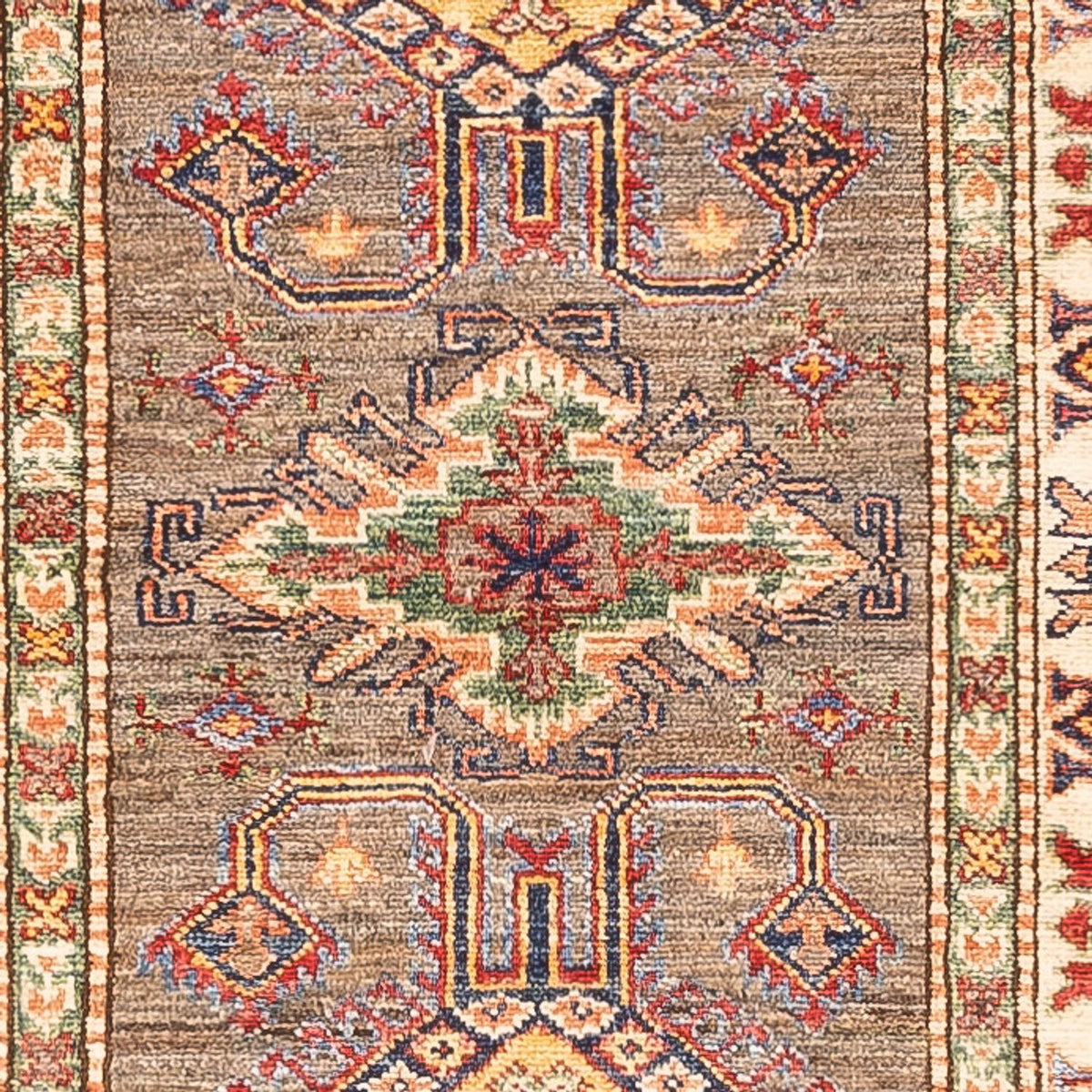 Tapis de couloir Tapis Ziegler - Kazak - 305 x 79 cm - beige foncé