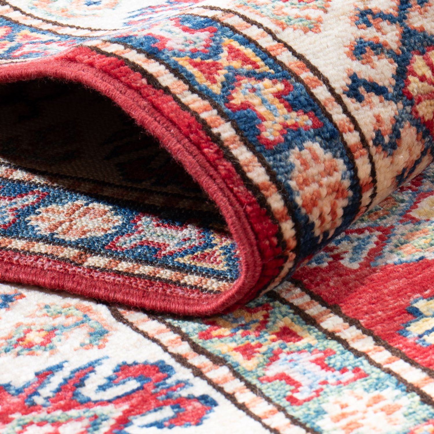 Tapis de couloir Tapis Ziegler - Kazak - 307 x 83 cm - rouge