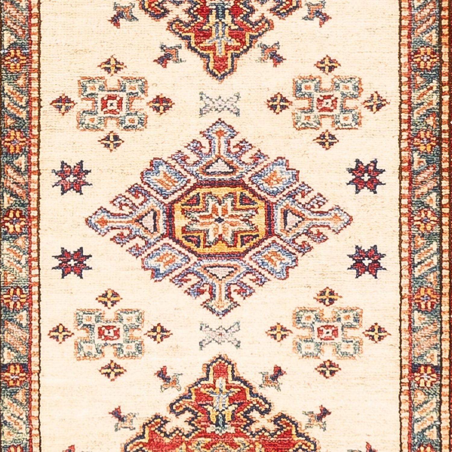 Tapis de couloir Tapis Ziegler - Kazak - 304 x 82 cm - beige