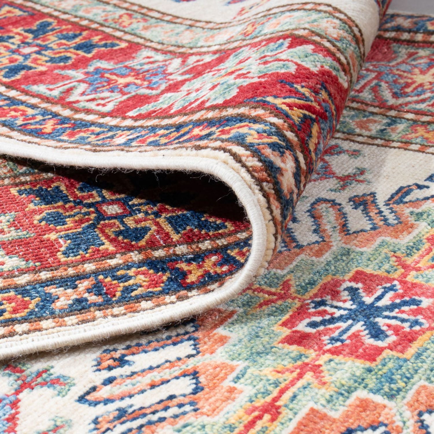 Tapis de couloir Tapis Ziegler - Kazak - 293 x 79 cm - beige