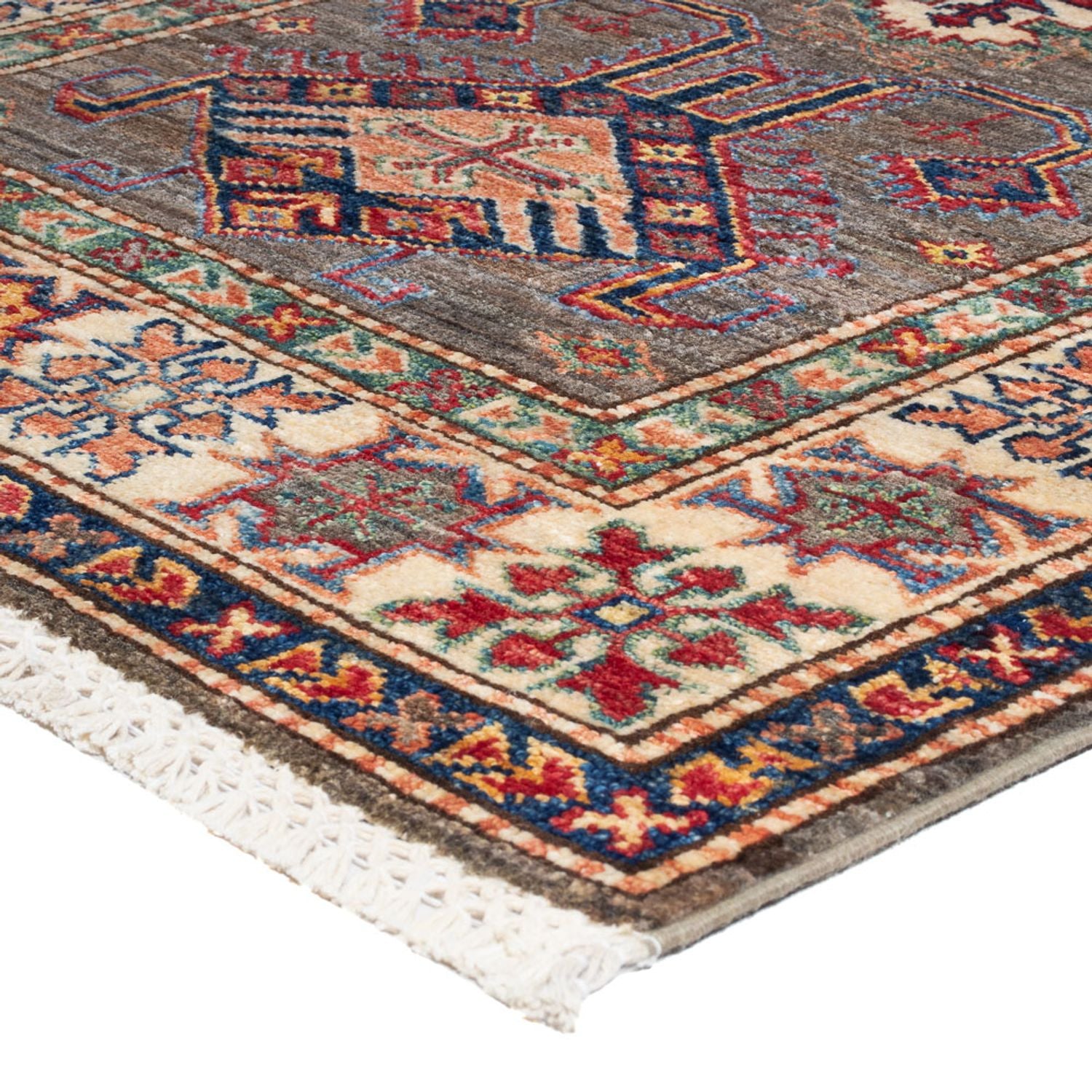 Tapis de couloir Tapis Ziegler - Kazak - 308 x 80 cm - beige foncé
