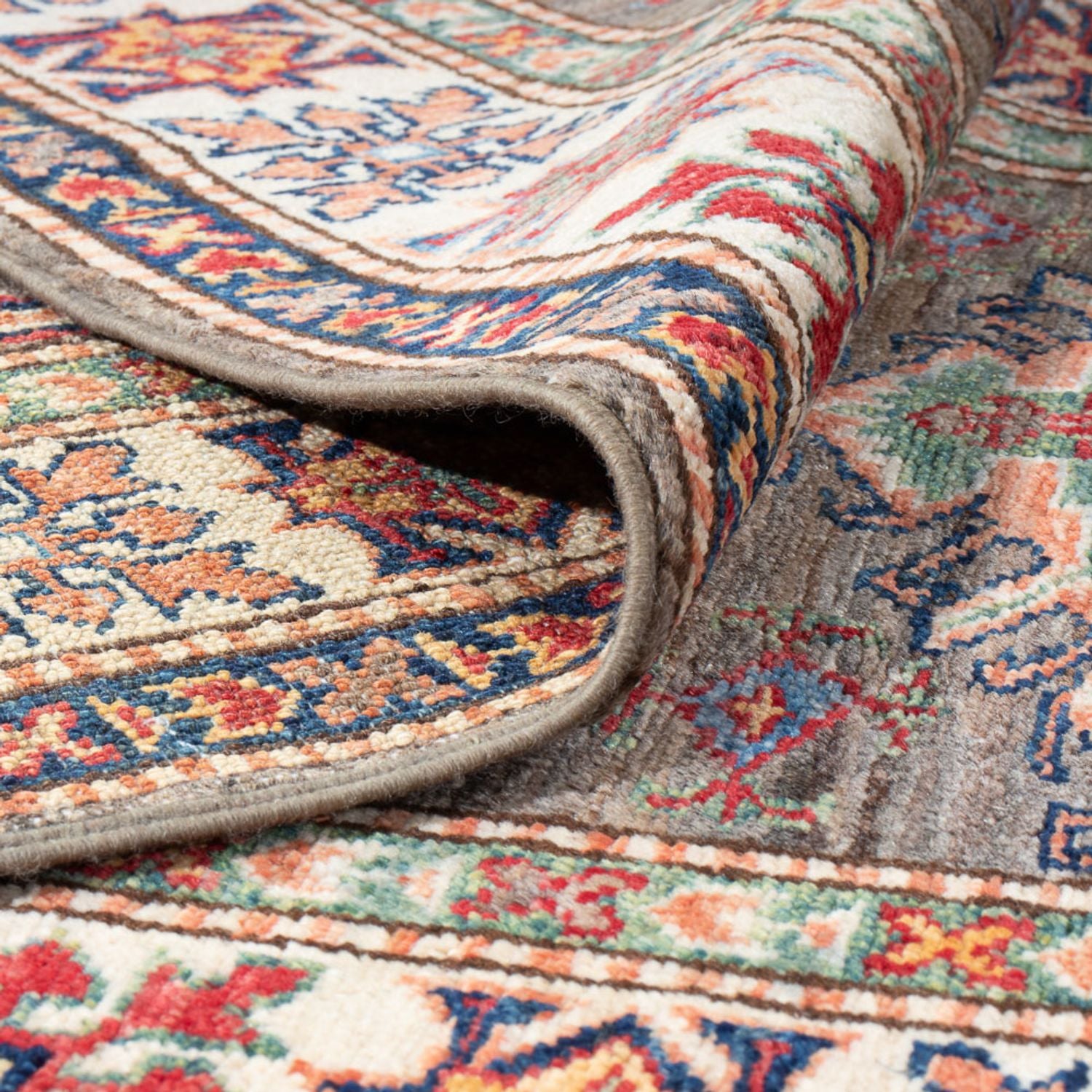 Tapis de couloir Tapis Ziegler - Kazak - 308 x 80 cm - beige foncé