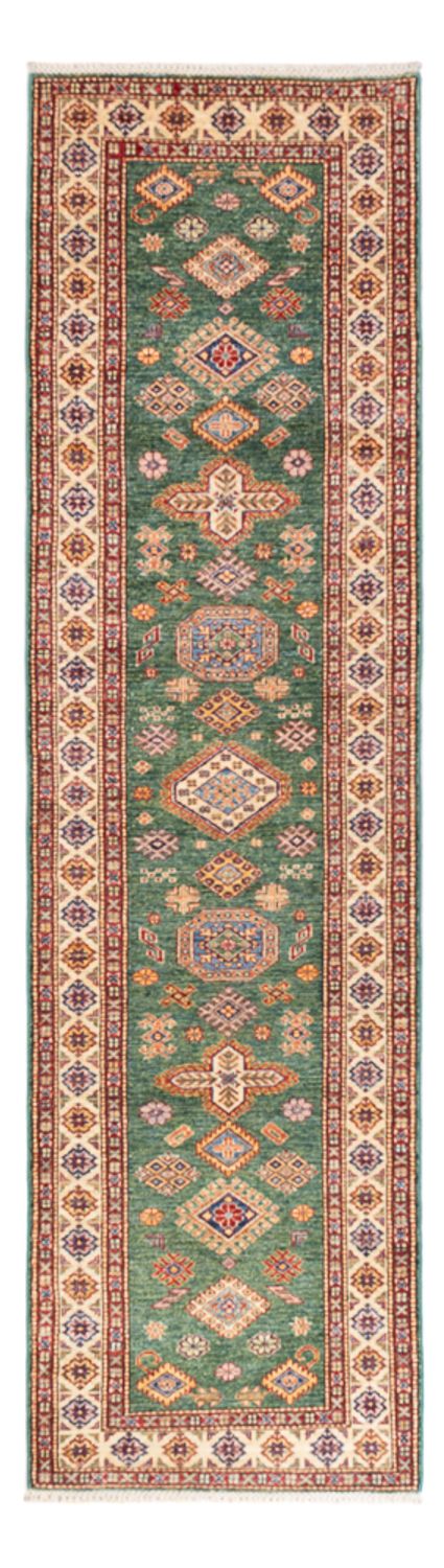 Tapis de couloir Tapis Ziegler - Kazak - 296 x 80 cm - vert