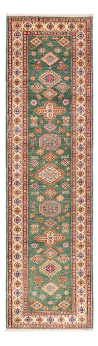Tapis de couloir Tapis Ziegler - Kazak - 296 x 80 cm - vert
