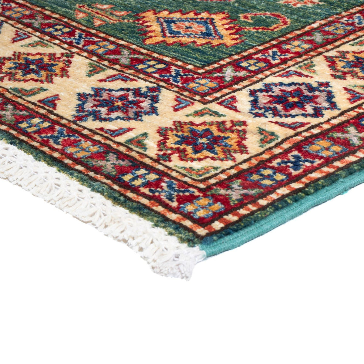 Tapis de couloir Tapis Ziegler - Kazak - 296 x 80 cm - vert