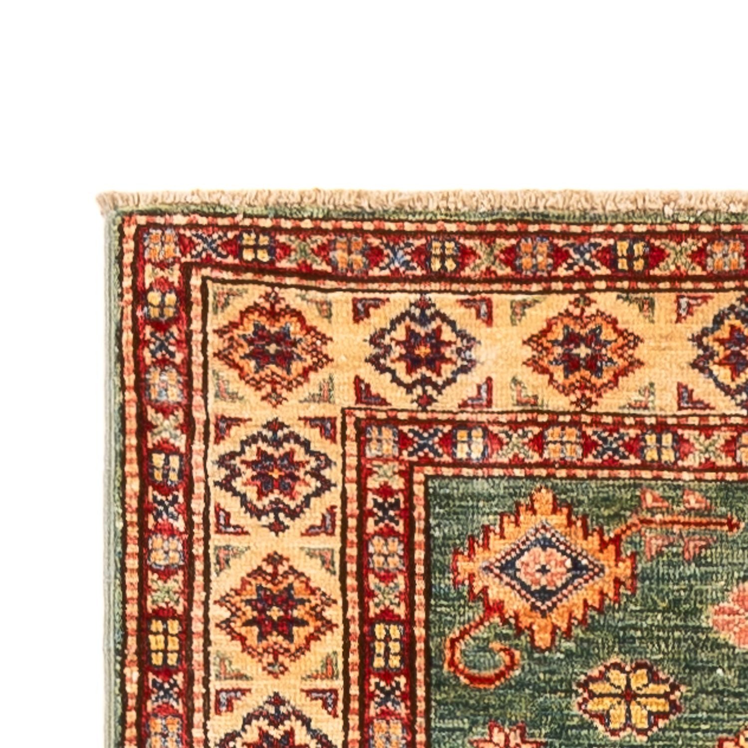 Tapis de couloir Tapis Ziegler - Kazak - 302 x 78 cm - vert