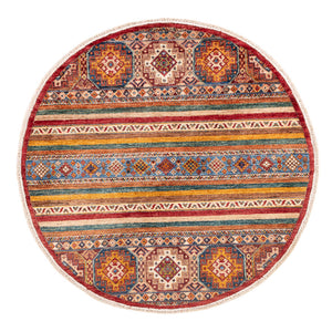 Tapis Ziegler - Shal ronde  - 124 x 117 cm - multicolore