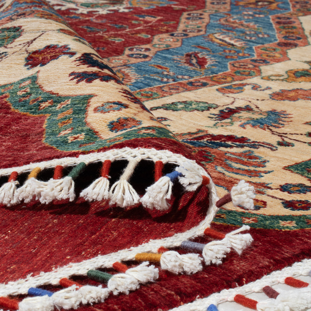 Tapis Ziegler - Kazak ronde  - 302 x 297 cm - multicolore