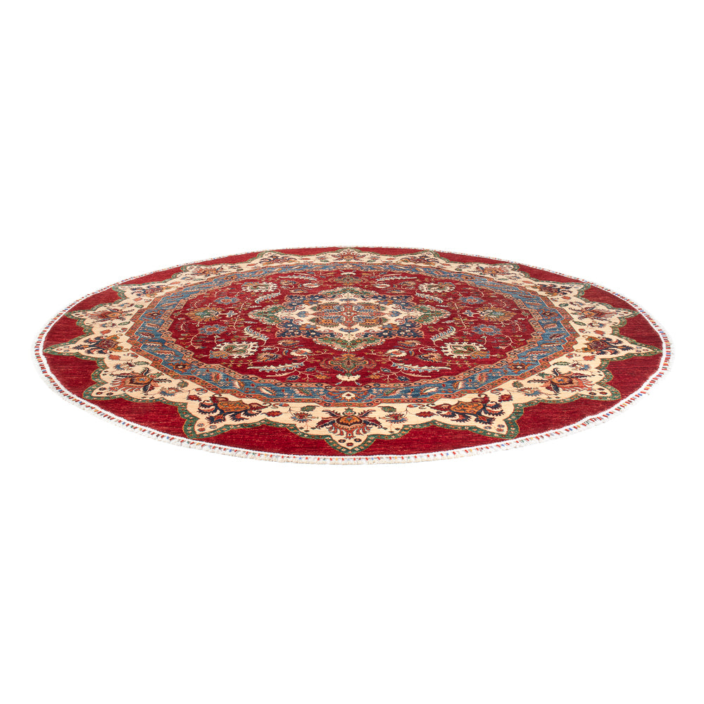 Tapis Ziegler - Kazak ronde  - 302 x 297 cm - multicolore