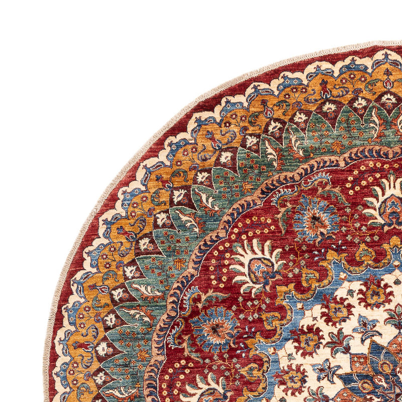 Tapis Ziegler - Kazak ronde  - 268 x 270 cm - multicolore