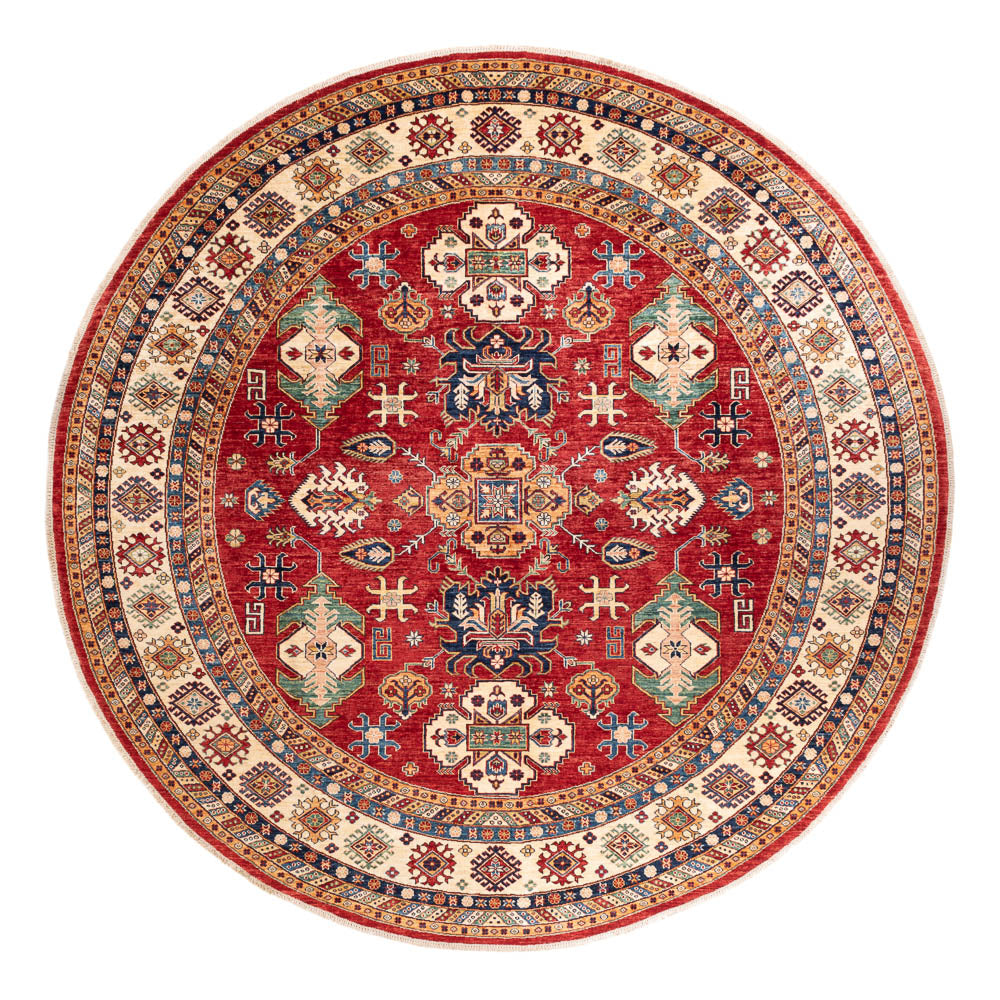 Tapis Ziegler - Kazak ronde  - 306 x 306 cm - multicolore