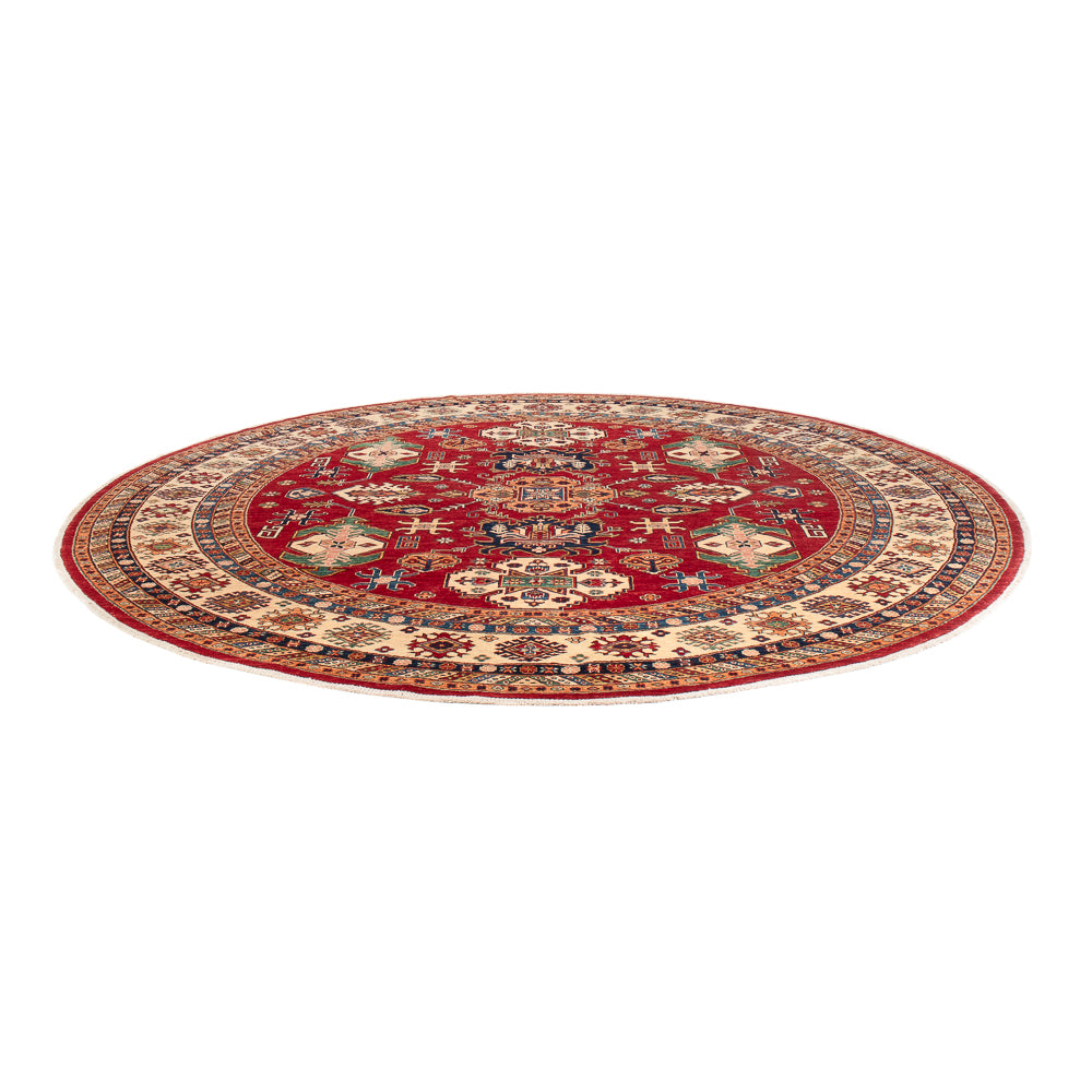 Tapis Ziegler - Kazak ronde  - 306 x 306 cm - multicolore